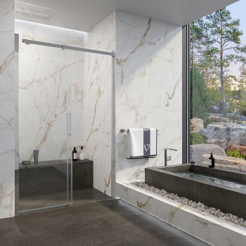 Душевая дверь VN-71 стекло прозрачное 6мм VECONI